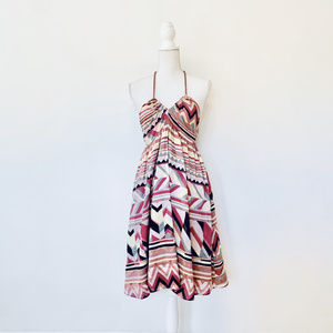 NWOT Missoni 6 pinks/multi halter short dress